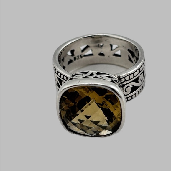 Brighton Sterling Silver Citrine Ring.  925 Sterling Silver. Size 6 Excellent - Picture 1 of 6